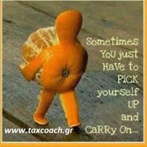 Sometimes YOU just have to pick yourself up and carry on...