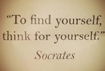 «To find yourself, think for yourself» – Socrates