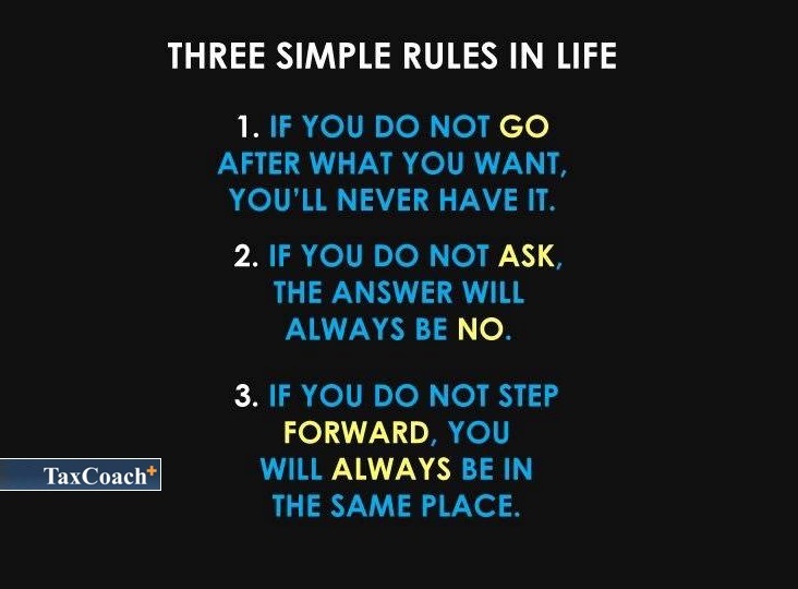 Three Simple Rules in Life…