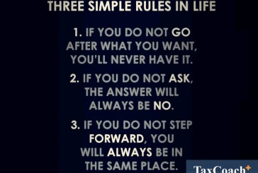 Three Simple Rules in Life