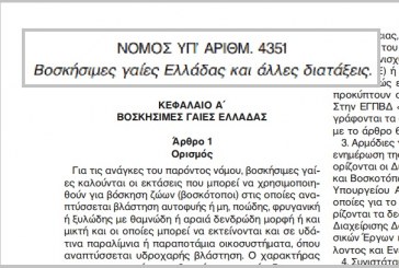 N. 4351: Bοσκήσιμες γαίες Ελλάδας και άλλες διατάξεις