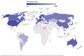 Αυτές οι πιο Καινοτόμες Οικονομίες στον κόσμο